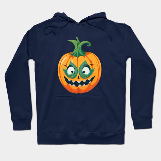 A Scary Halloween Boo Pumpkin Hoodie by halazidan